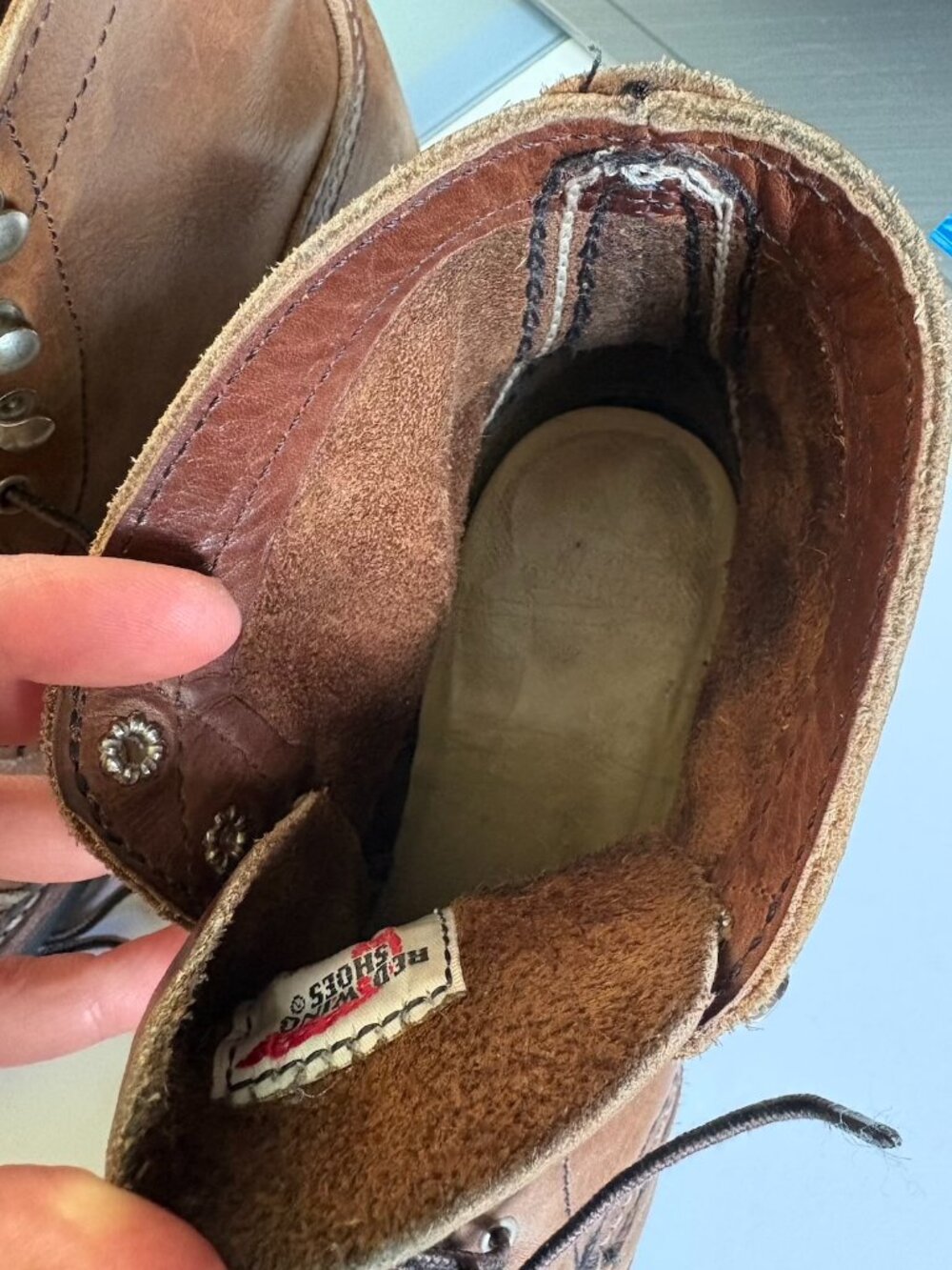 RED WING Iron Ranger Women's Short Boot in Amber Harness Leather SZ 8.5 - Picture 5 of 12